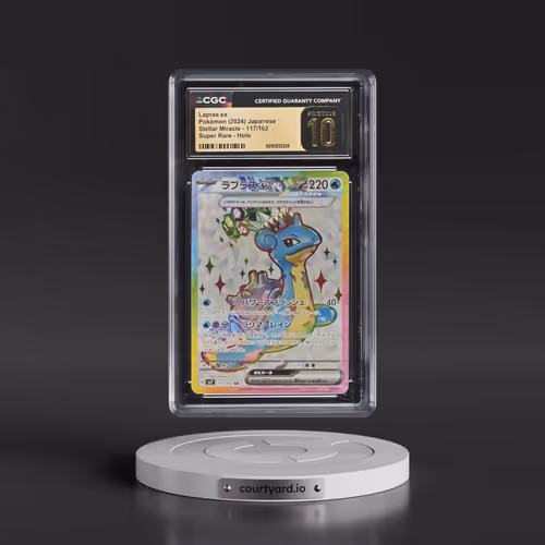 2024 Stellar Miracle #117/102 Lapras ex - Super Rare Holo (CGC 10 PRISTINE)