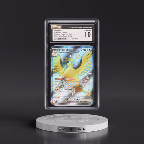 2024 Paldean Fates - PAF EN #221/091 Pidgeot ex - Shiny Ultra Rare Holo (CGC 10 GEM MINT)