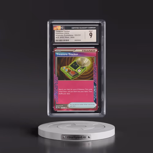 2024 Prismatic Evolutions - PRE EN #131/131 Treasure Tracker - ACE SPEC Rare Holo (CGC 9 MINT)