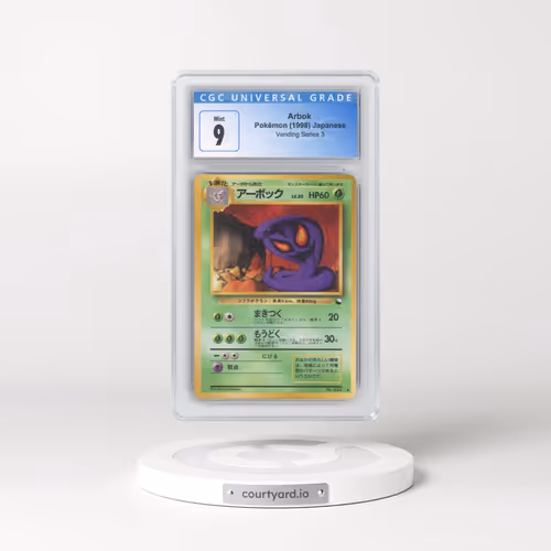 1998 Vending Series 3 (Pokeball Symbol. Glossy) Arbok (CGC 9 MINT)