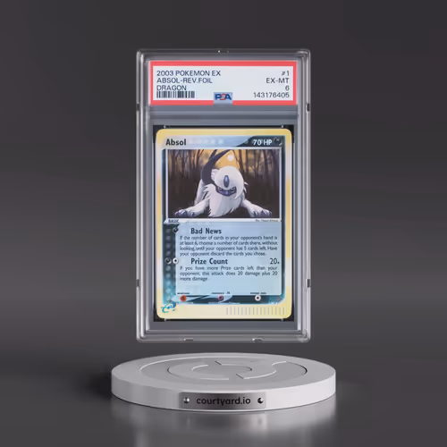 2003 Pokémon EX Dragon #1 Absol - Reverse Foil (PSA 6 EX-MT)