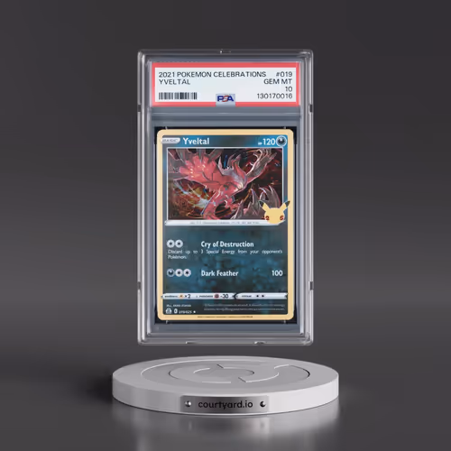 2021 Pokémon Celebrations #019 Yveltal (PSA 10 GEM MINT)