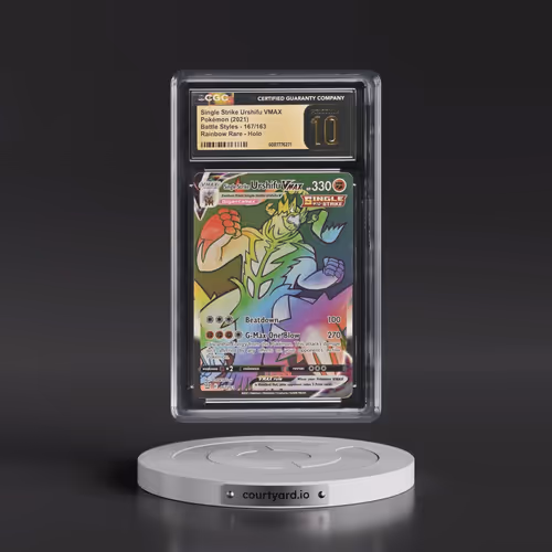 2021 Battle Styles #167/163 Single Strike Urshifu VMAX - Rainbow Rare Holo (CGC 10 PRISTINE)