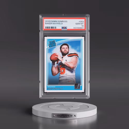 2018 Panini Donruss #303 Baker Mayfield (PSA 10 GEM MINT)