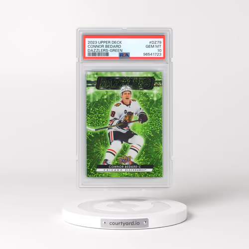 2023 Upper Deck Dazzlers #DZ79 Connor Bedard - Green (PSA 10 GEM MINT)