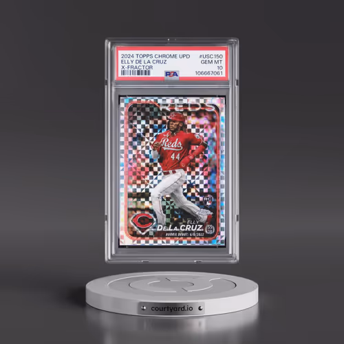 2024 Topps Chrome Update #USC150 Elly de La Cruz - X-Fractor (PSA 10 GEM MINT)