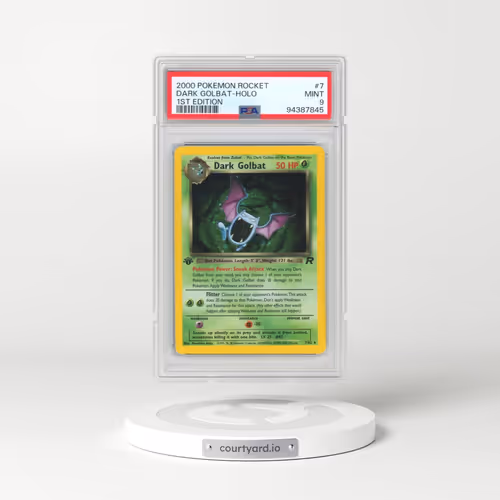2000 Pokémon Rocket #7 Dark Golbat - 1st Edition Holo (PSA 9 MINT)