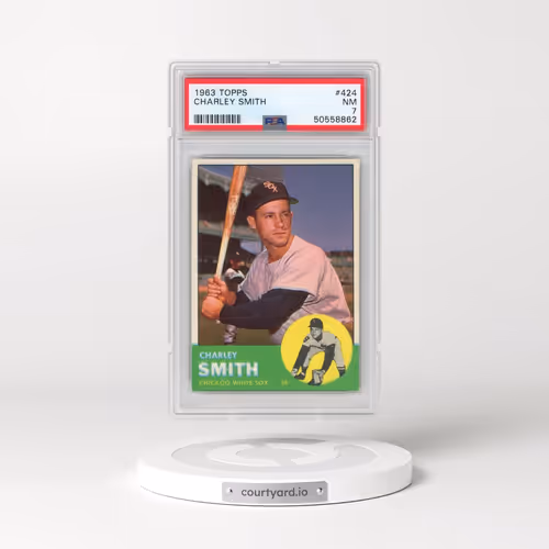 1963 Topps #424 Charley Smith (PSA 7 NM)