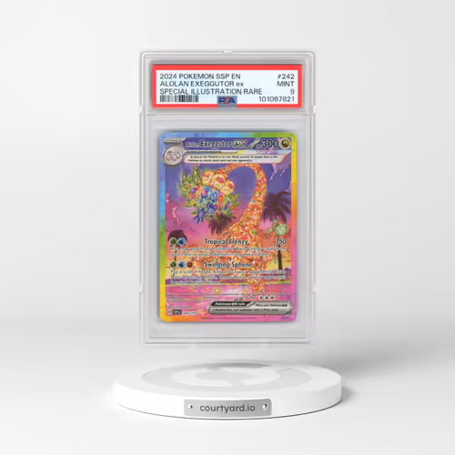 2024 Pokémon Ssp EN-Surging Sparks #242 Alolan Exeggutor EX - Holo Special Illustration Rare (PSA 9 MINT)