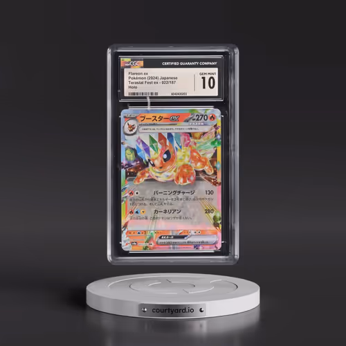 2024 Pokémon Sv8a-Terastal Fest EX #022 Flareon EX - Holo (CGC 10 GEM MINT)