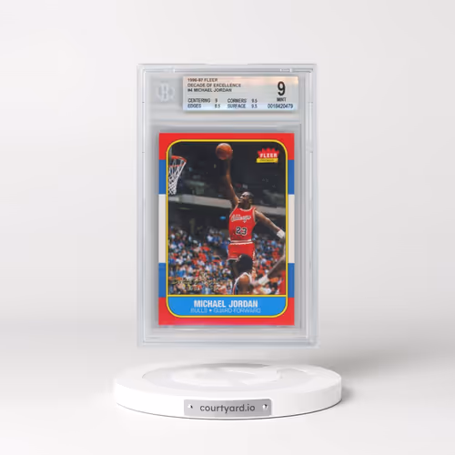 1996 Fleer Decade of Excellence #4 Michael Jordan (BGS 9 MINT)