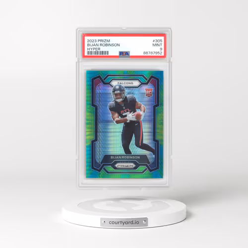 2023 Panini Prizm #305 Bijan Robinson - Hyper Prizm (PSA 9 MINT)