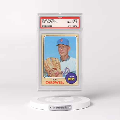 1968 Topps #437 Don Cardwell (PSA 8 NM-MT)