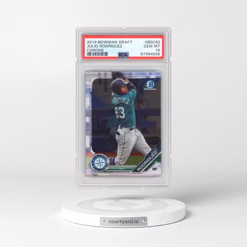 2019 Bowman Draft #BDC60 Julio Rodriguez - Chrome (PSA 10 GEM MINT)