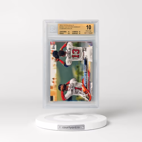 2018 Topps Update #US43 Ozzie Albies/Ronald Acuna Jr. (BGS 10 PRISTINE)