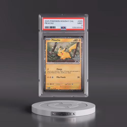 2025 Pokémon Holiday Calendar #025 Pikachu (PSA 9 MINT)