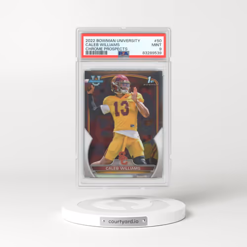 2022 Bowman University Chrome Prospects #50 Caleb Williams (PSA 9 MINT)