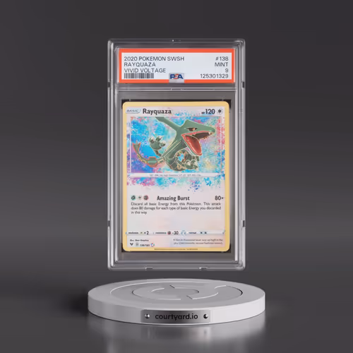 2020 Pokémon Sword & Shield Vivid Voltage #138 Rayquaza (PSA 9 MINT)