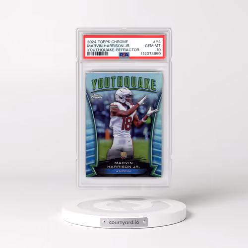 2024 Topps Chrome Youthquake #Y4 Marvin Harrison Jr. - Refractor (PSA 10 GEM MINT)