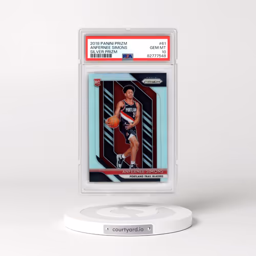 2018 Panini Prizm #61 Anfernee Simons - Silver Prizm (PSA 10 GEM MINT)