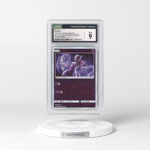 2019 Movie Pack Detective Pikachu #016/024 Mewtwo - Reverse Holo (CGC 9 MINT)