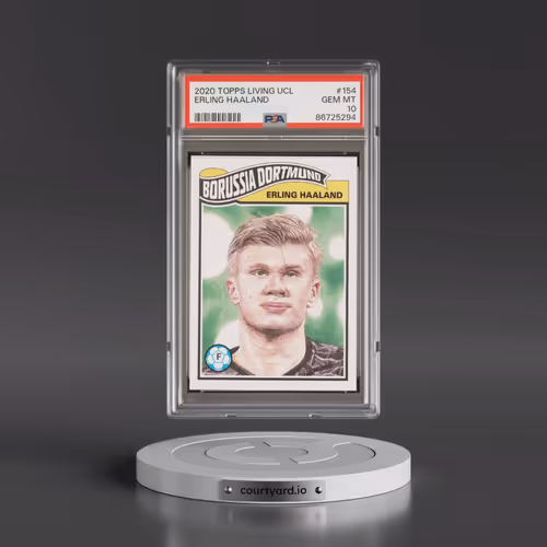2020 Topps Living UEFA Champions League #154 Erling Haaland (PSA 10 GEM MINT)