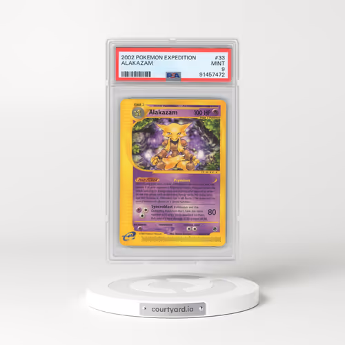 2002 Pokémon Expedition #33 Alakazam (PSA 9 MINT)