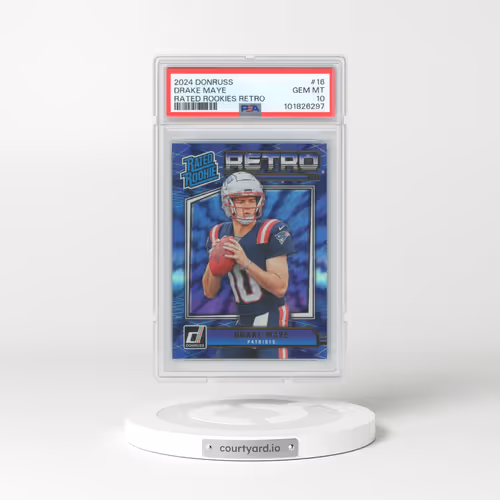 2024 Panini Donruss Rated Rookies Retro #16 Drake Maye (PSA 10 GEM MINT)