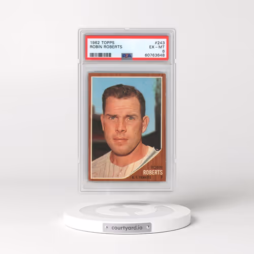 1962 Topps #243 Robin Roberts (PSA 6 EX-MT)