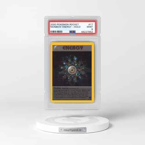 2000 Pokémon Rocket #17 Rainbow Energy - Holo (PSA 9 MINT)