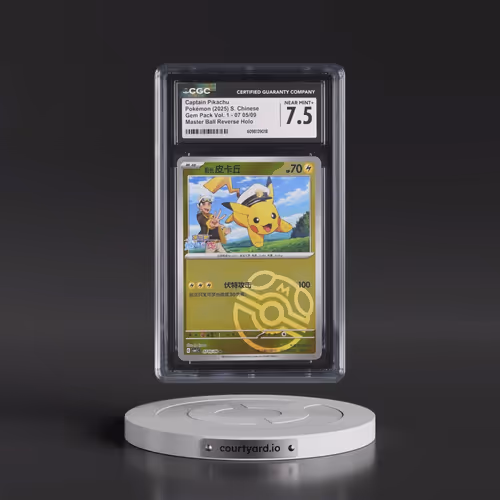 2025 Pokémon Simplified CBB1 C-Gem Pack Vol 1 #05 Captain Pikachu (CGC 7.5 NM+)