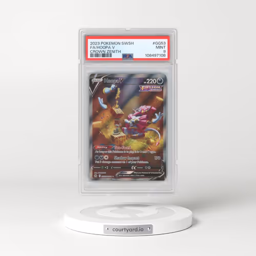 2023 Pokémon Sword and Shield Crown Zenith #GG53 Hoopa V - Holo Full Art (PSA 9 MINT)