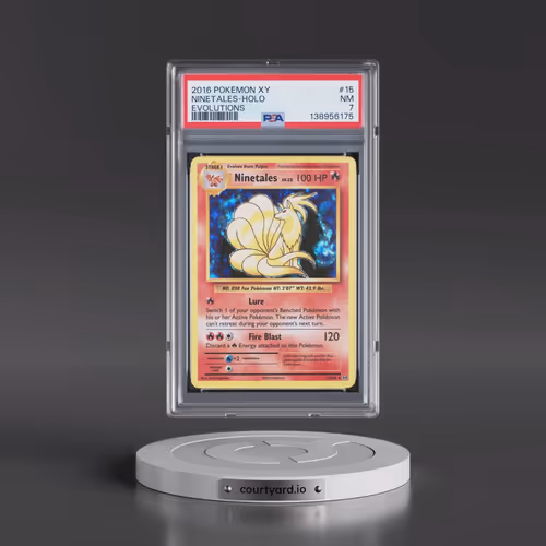 2016 Pokémon XY Evolutions #15 Ninetales - Holo (PSA 7 NM)