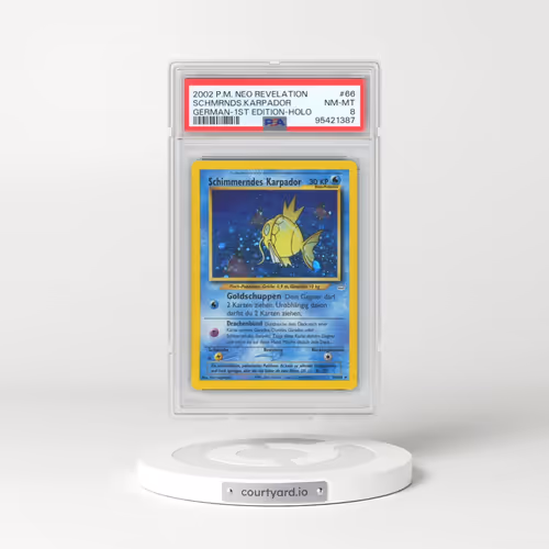 2002 Pokémon Neo Revelation #66 Schimmerndes Karpador - 1st Edition Holo (PSA 8 NM-MT)
