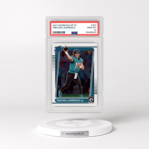2021 Panini Donruss Optic #201 Trevor Lawrence (PSA 10 GEM MINT)