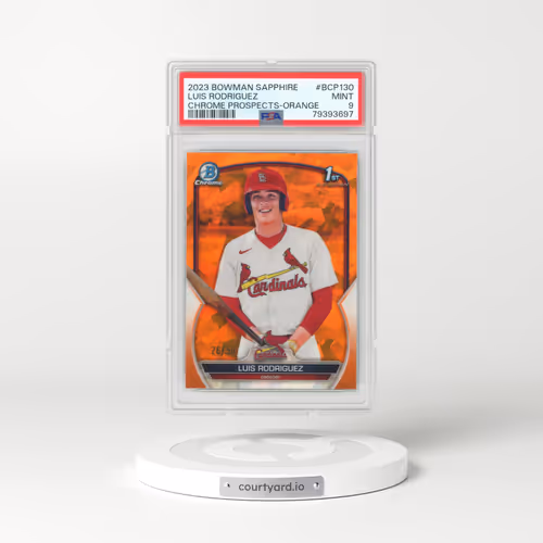 2023 Bowman Sapphire Edition Chrome Prospects #BCP130 Luis Rodriguez - Orange (PSA 9 MINT)