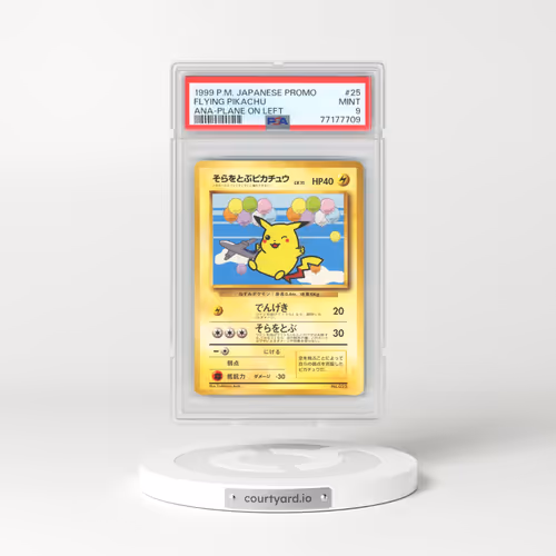 1999 Pokémon Promo Ana Airways #25 Flying Pikachu - Ana-Plane on Left (PSA 9 MINT)