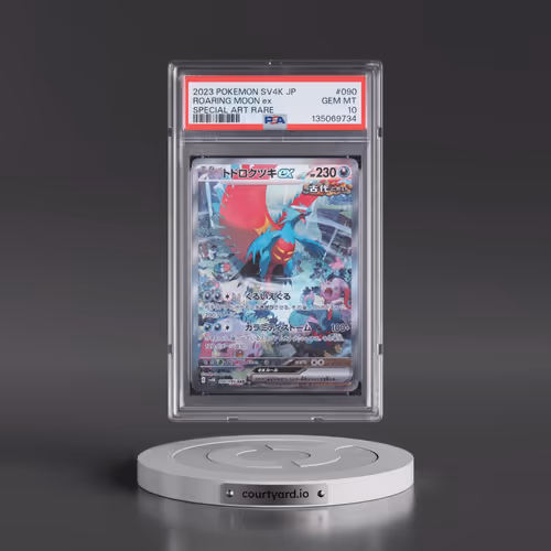 2023 Pokémon Sv4k-Ancient Roar #090 Roaring Moon EX - Holo Special Art Rare (PSA 10 GEM MINT)