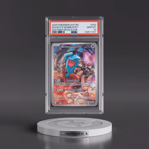 2025 Pokémon Svp EN-SV Black Star Promo #203 Team Rocket's Wobbuffet - Destined Rivals Elite Trainer