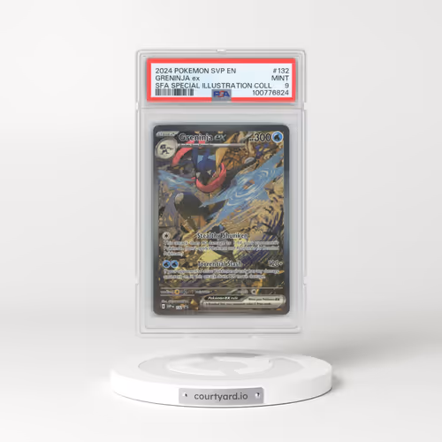 2024 Pokémon Svp EN-SV Black Star Promo #132 Greninja EX - Holo Shrouded Fable Special Illustration Collection (PSA 9 MINT)