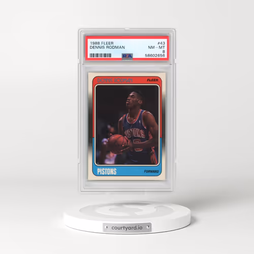 1988 Fleer #43 Dennis Rodman (PSA 8 NM-MT)