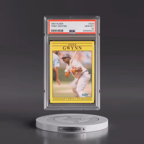 1991 Fleer #529 Tony Gwynn (PSA 10 GEM MINT)