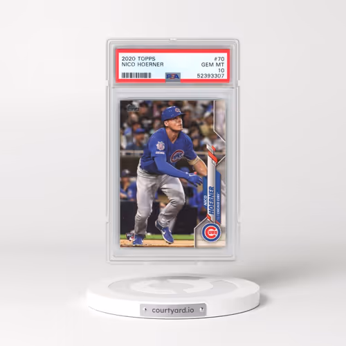 2020 Topps #70 Nico Hoerner (PSA 10 GEM MINT)