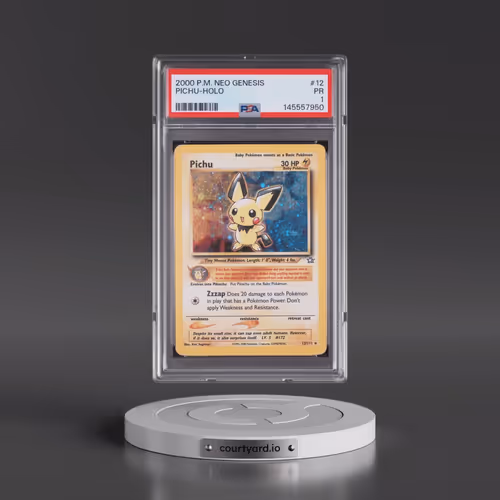 2000 Pokémon Neo Genesis #12 Pichu - Holo (PSA 1 PR)