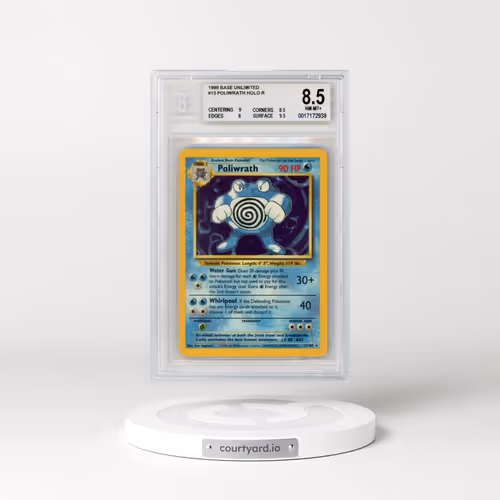 1999 Base Set #13 Poliwrath - Holo (BGS 8.5 NM-MT+)