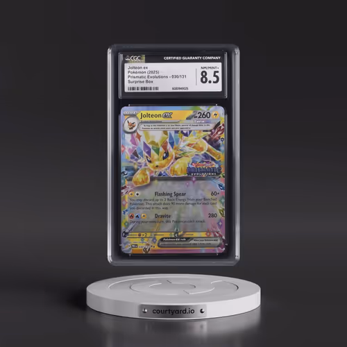 2025 Pokémon Pre EN-Prismatic Evolutions #030 Jolteon EX - Holo Surprise Box Exclusive (CGC 8.5 NM-M