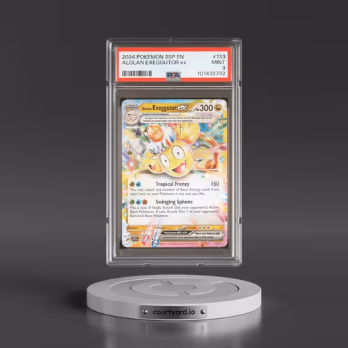 2024 Pokémon Ssp EN-Surging Sparks #133 Alolan Exeggutor EX - Holo (PSA 9 MINT)