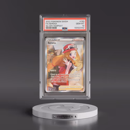2022 Pokémon Sword & Shield Silver Tempest #193 Serena - Full Art (PSA 10 GEM MINT)