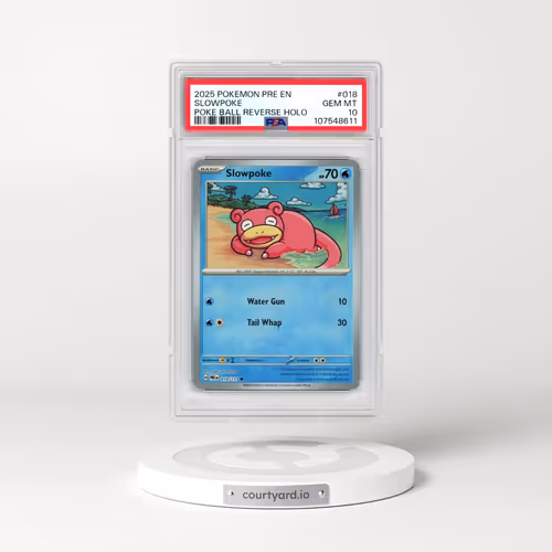 2025 Pokémon Pre EN-Prismatic Evolutions #018 Slowpoke - Reverse Holo Poke Ball (PSA 10 GEM MINT)