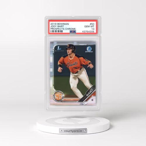 2019 Bowman Prospects Chrome #50 Joey Bart (PSA 10 GEM MINT)